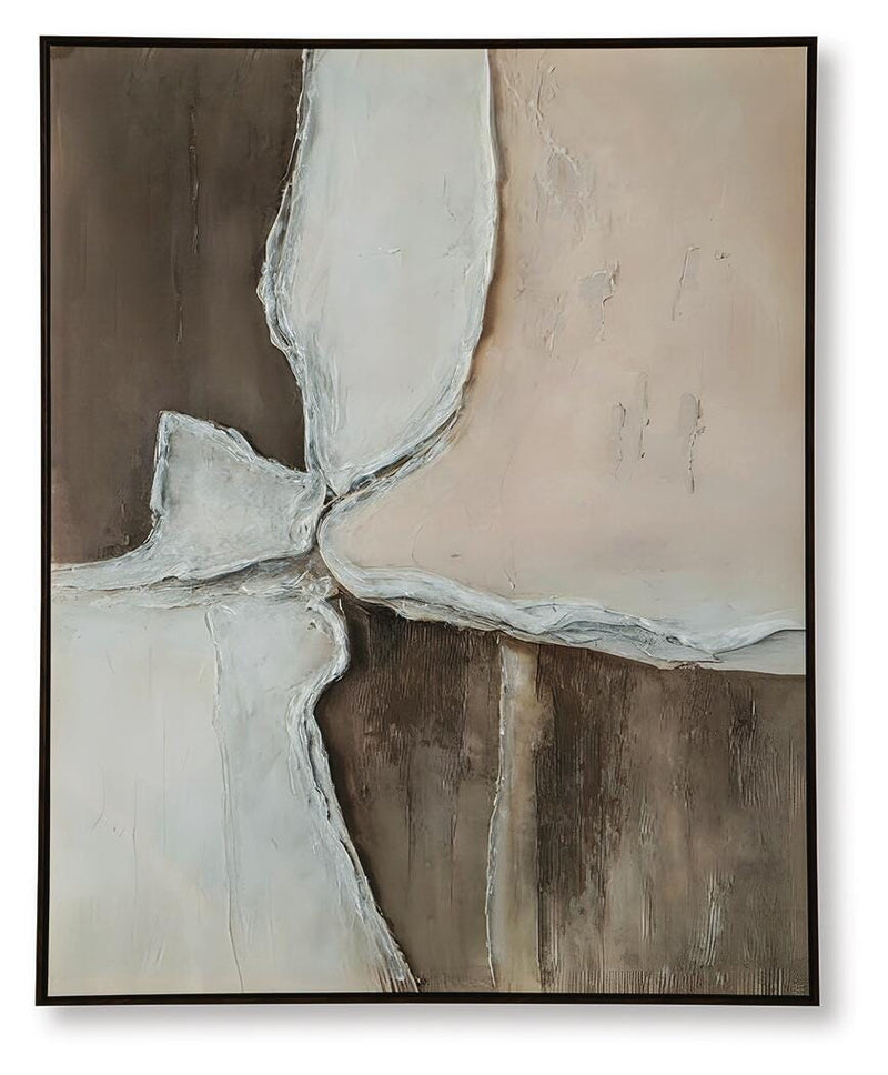 Junward Brown/Tan/White Wall Art - A8000461