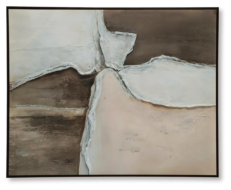 Junward Brown/Tan/White Wall Art - A8000461