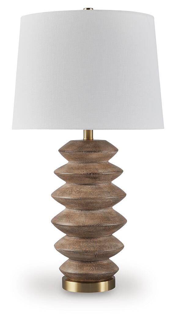 Jyllyard Brown/Gold Finish Table Lamp - L235944