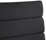 Kai Boucle Fabric Upholstered Dining Chair in Black, Set of 2 - 890Black-C