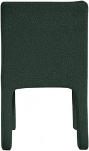 Kai Boucle Fabric Upholstered Dining Chair in Green, Set of 2 - 890Green-C