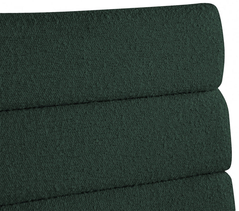 Kai Boucle Fabric Upholstered Dining Chair in Green, Set of 2 - 890Green-C