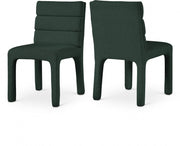 Kai Boucle Fabric Upholstered Dining Chair in Green, Set of 2 - 890Green-C