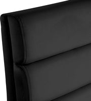 Kai Velvet Upholstered Dining Chair in Black, Set of 2 - 891Black-C