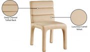 Kai Velvet Upholstered Dining Chair in Camel, Set of 2 - 891Camel-C