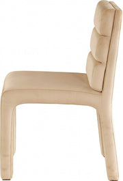 Kai Velvet Upholstered Dining Chair in Camel, Set of 2 - 891Camel-C