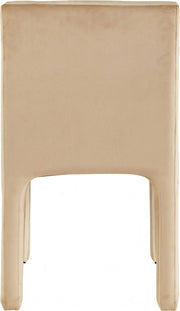 Kai Velvet Upholstered Dining Chair in Camel, Set of 2 - 891Camel-C