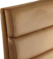 Kai Velvet Upholstered Dining Chair in Saddle, Set of 2 - 891Saddle-C