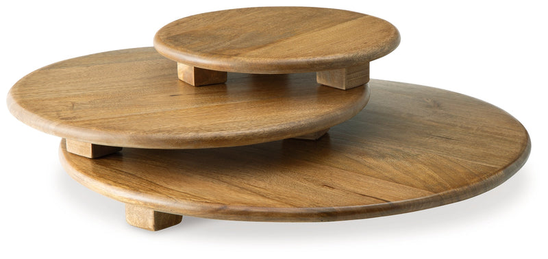 Kaidler Brown Tray Set (Set of 3) - A2000614