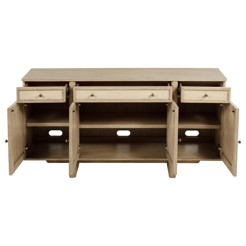 Kailani 10-piece Wood Dining Set with Sideboard Beige Oak - 109381-S10