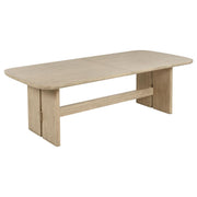 Kailani 110-inch Rectangular Wood Dining Table Beige Oak - 109381
