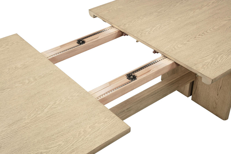 Kailani 110-inch Rectangular Wood Dining Table Beige Oak - 109381