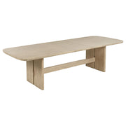 Kailani 110-inch Rectangular Wood Dining Table Beige Oak - 109381