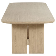 Kailani 110-inch Rectangular Wood Dining Table Beige Oak - 109381