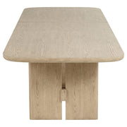 Kailani 110-inch Rectangular Wood Dining Table Beige Oak - 109381