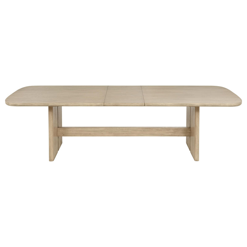 Kailani 110-inch Rectangular Wood Dining Table Beige Oak - 109381