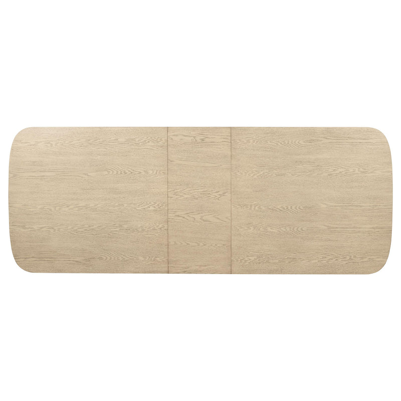 Kailani 110-inch Rectangular Wood Dining Table Beige Oak - 109381