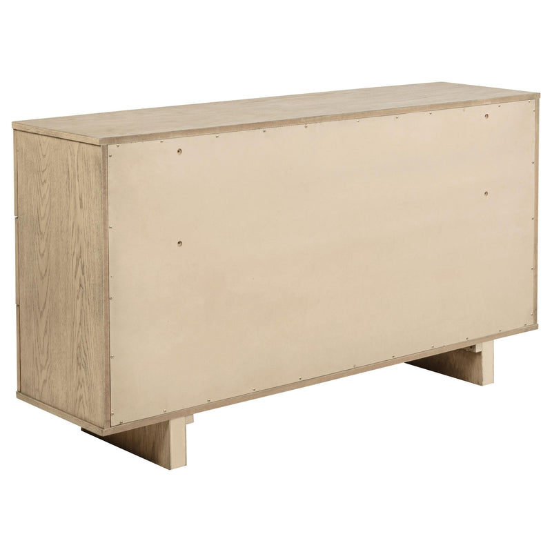 Kailani 4-piece Eastern King Bedroom Set Beige Oak - 225041KE-S4