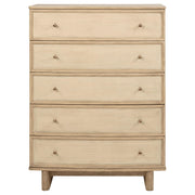 Kailani 5-drawer Bedroom Chest of Drawers Beige Oak - 225045