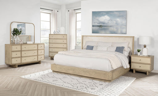 Kailani 5-piece Eastern King Bedroom Set Beige Oak - 225041KE-S5