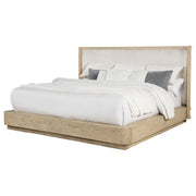 Kailani 52-inch Eastern King Wingback Bed Beige Oak - 225041KE