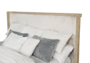Kailani 52-inch Eastern King Wingback Bed Beige Oak - 225041KE
