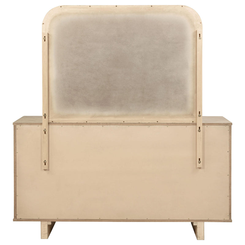 Kailani 9-drawer Dresser and Mirror Beige Oak - 225043M