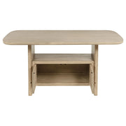 Kailani Cane Counter Height Storage Dining Table Beige Oak - 109388