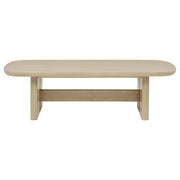 Kailani Coastal Rectangular Cocktail Coffee Table Beige Oak - 706588