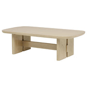 Kailani Coastal Rectangular Cocktail Coffee Table Beige Oak - 706588
