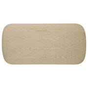 Kailani Coastal Rectangular Cocktail Coffee Table Beige Oak - 706588