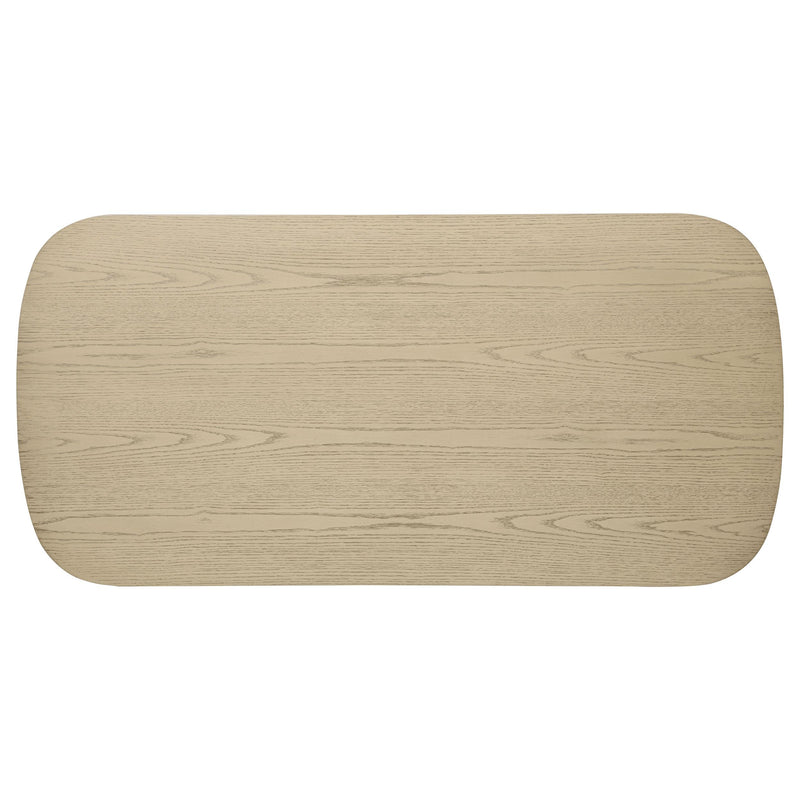 Kailani Coastal Rectangular Cocktail Coffee Table Beige Oak - 706588