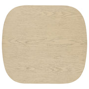 Kailani Coastal Square End Side Table with Shelf Beige Oak - 706587