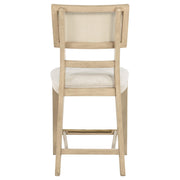 Kailani Rattan Cane Counter Side Chair Beige Oak (Set of 2) - 109389