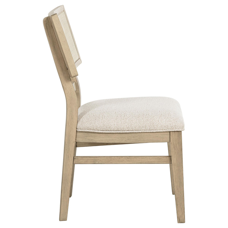 Kailani Rattan Cane Dining Side Chair Beige Oak (Set of 2) - 109382