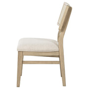 Kailani Rattan Cane Dining Side Chair Beige Oak (Set of 2) - 109382
