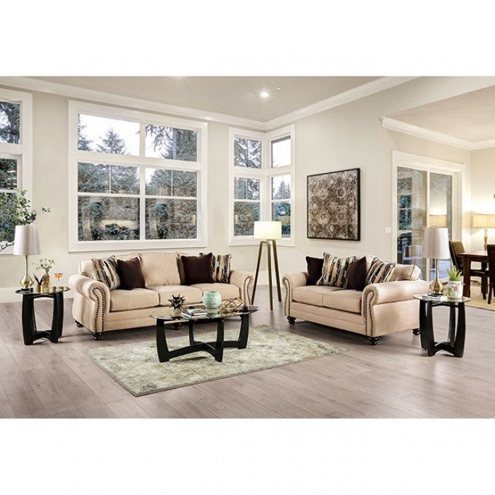 Kailyn Sand/Brown Sofa - SM8008-SF