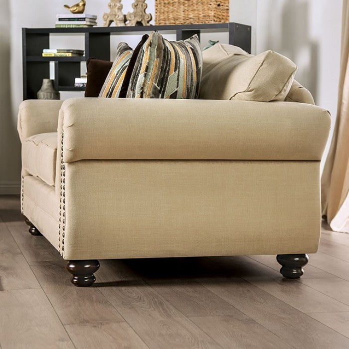 Kailyn Sand/Brown Sofa - SM8008-SF