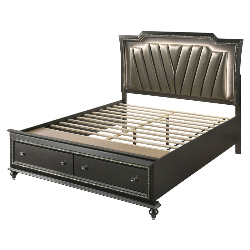 Kaitlyn CK Bed W/Led & Storage - 27274CK
