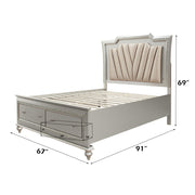 Kaitlyn Queen Bed W/Led & Storage - 27230Q