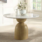 Kala Round Dining Table w/Marble Top - DN02390
