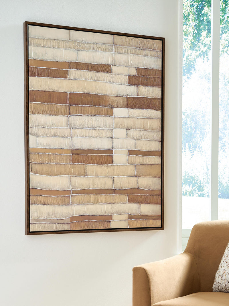 Kalanmore Brown/Tan/White Wall Art - A8000460