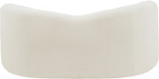 Kali 62" Faux Shearling Teddy Fabric Upholstered Loveseat in Cream - 186Cream-L