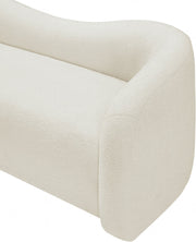 Kali 62" Faux Shearling Teddy Fabric Upholstered Loveseat in Cream - 186Cream-L