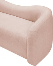 Kali 62" Faux Shearling Teddy Fabric Upholstered Loveseat in Pink - 186Pink-L