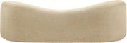 Kali 86" Faux Shearling Teddy Fabric Upholstered Sofa in Beige - 186Beige-S
