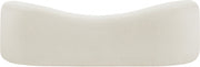 Kali 86" Faux Shearling Teddy Fabric Upholstered Sofa in Cream - 186Cream-S