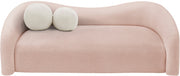 Kali 86" Faux Shearling Teddy Fabric Upholstered Sofa in Pink - 186Pink-S