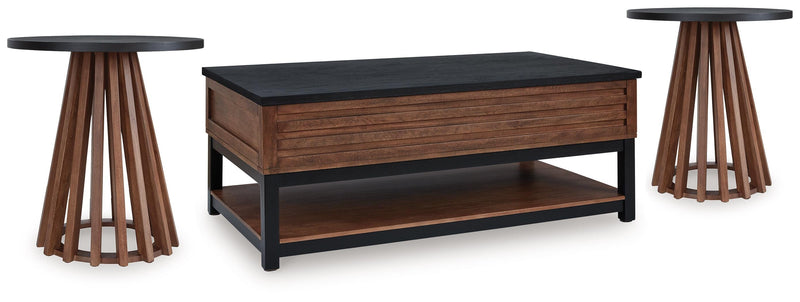 Kallari Coffee Table and 2 Ends - T737T1