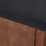 Kallari Warm Brown/Black Chairside End Table - T737-7